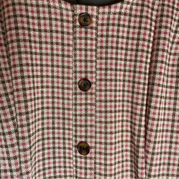 Colorful Planet, Kids XL 14/16, Pink and Brown‎ Plaid Dress NWT - Picture 3 of 10